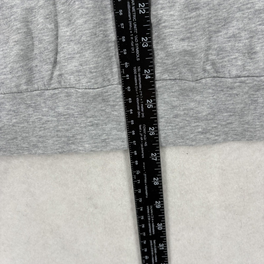 Lacoste Hoodie Mens XL Gray Jersey Pullover Kangaroo Pocket Regular Fit Logo - Picture 8 of 13
